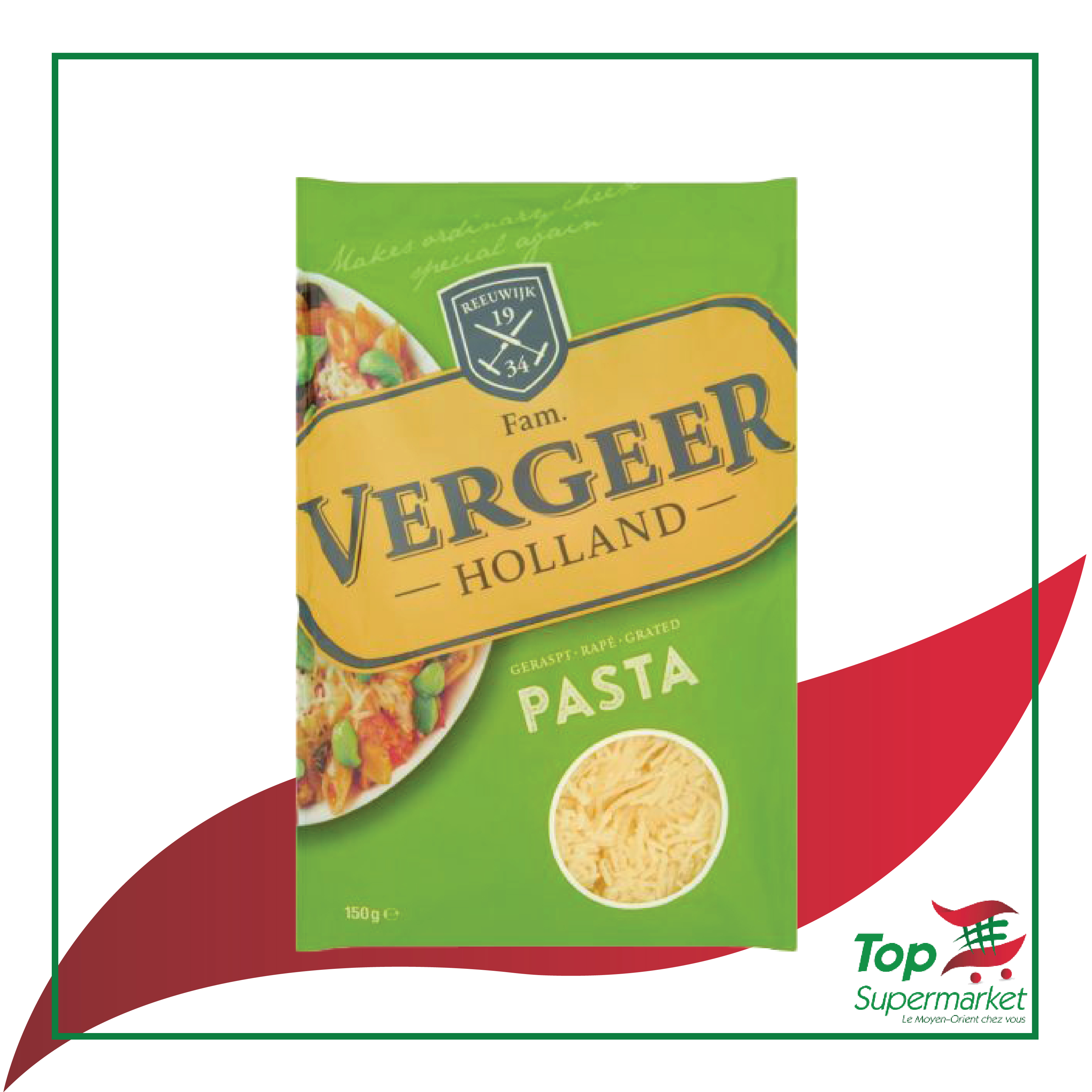 Vergeer fromage râpé 150gr